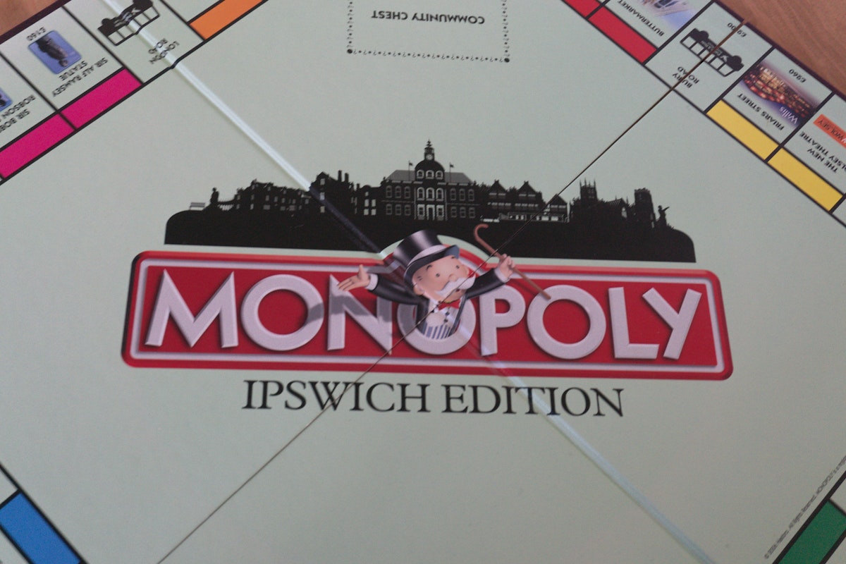 The Ipswich edition of Monopoly from 2005